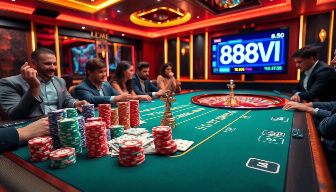 Experience the excitement of 888VI with vibrant casino gaming and high-stakes betting action.