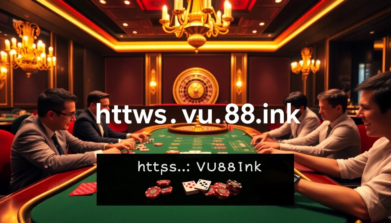 Experience thrilling gameplay at VU88 with vibrant poker tables and exciting casino atmosphere.
