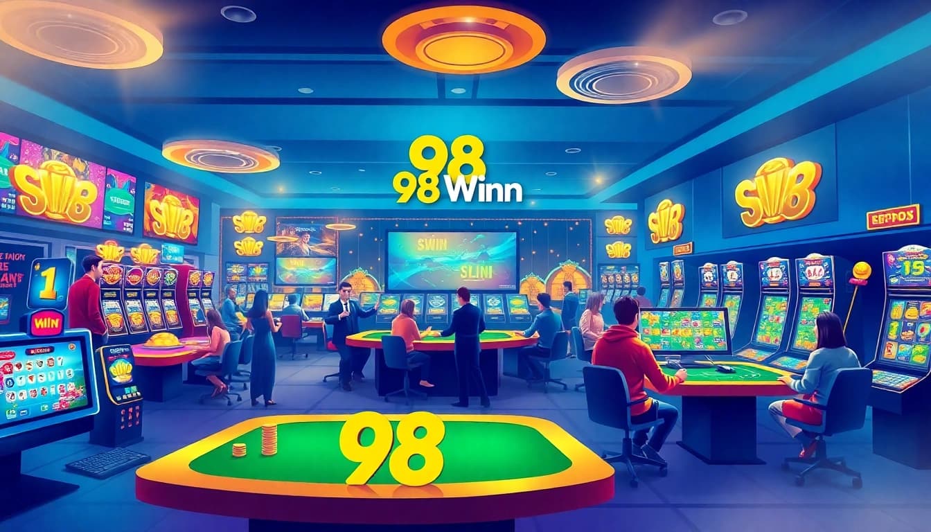 Experience the excitement of 98 Win's online casino with vibrant graphics and engaging gameplay.