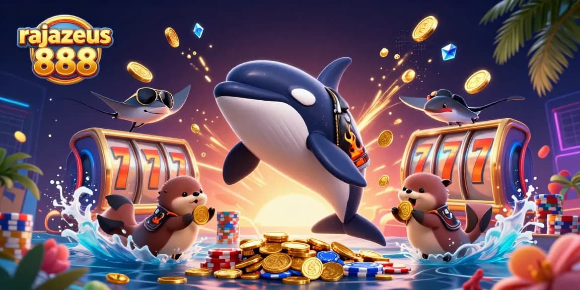 Spin to win with rajazeus 888, featuring vibrant characters and dynamic slot elements in action.