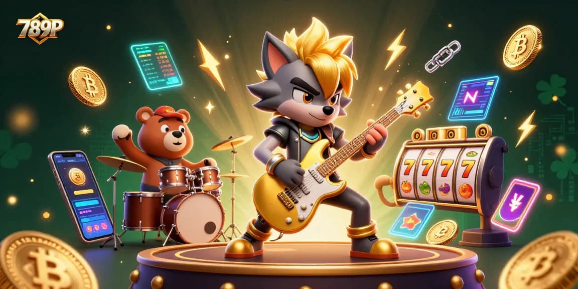 Engage with 789P in a vibrant 3D casino scene featuring dynamic characters and thrilling game elements.