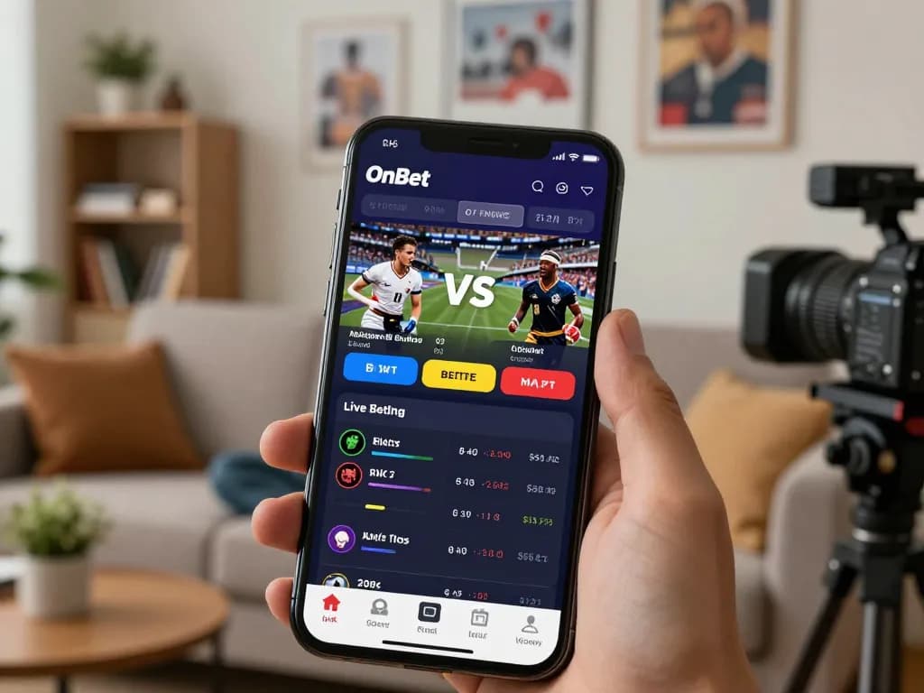 Experience thrilling sports betting on OnBet with a cozy home setup while tracking live bets.