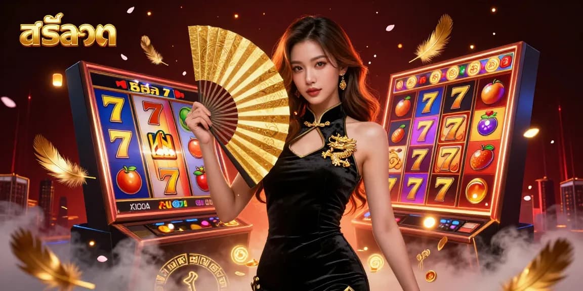 Spin the reels and win big with สล็อต in this captivating casino scene.
