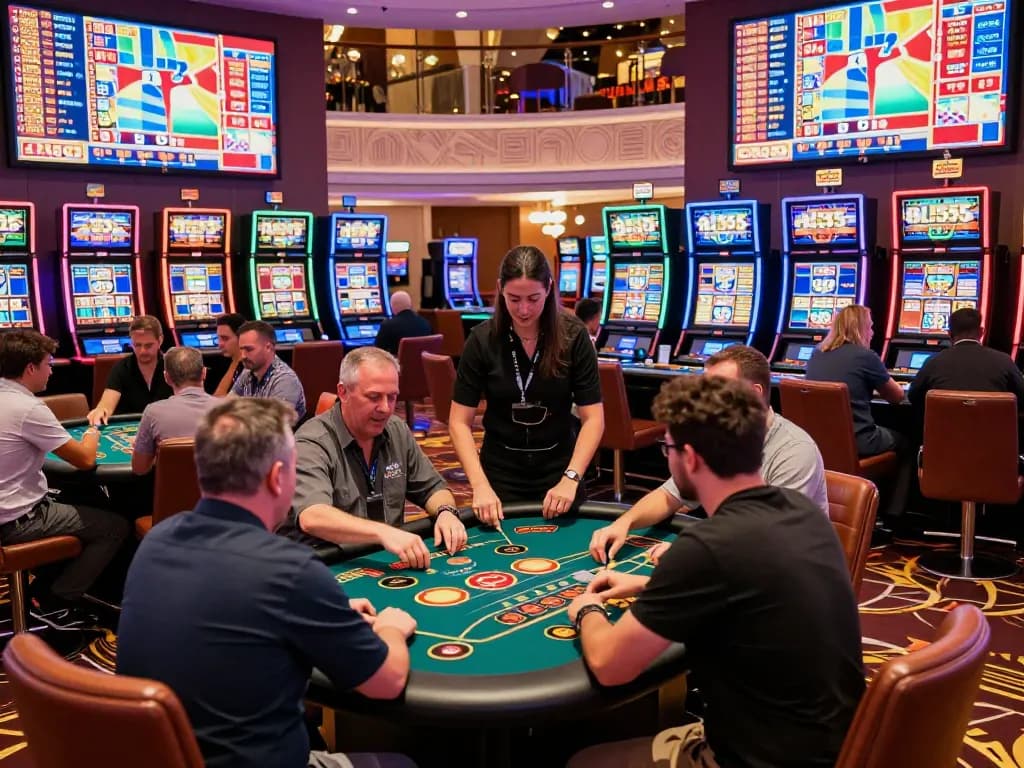 Engaging players enjoying the exciting gaming experience at BL555 casino.