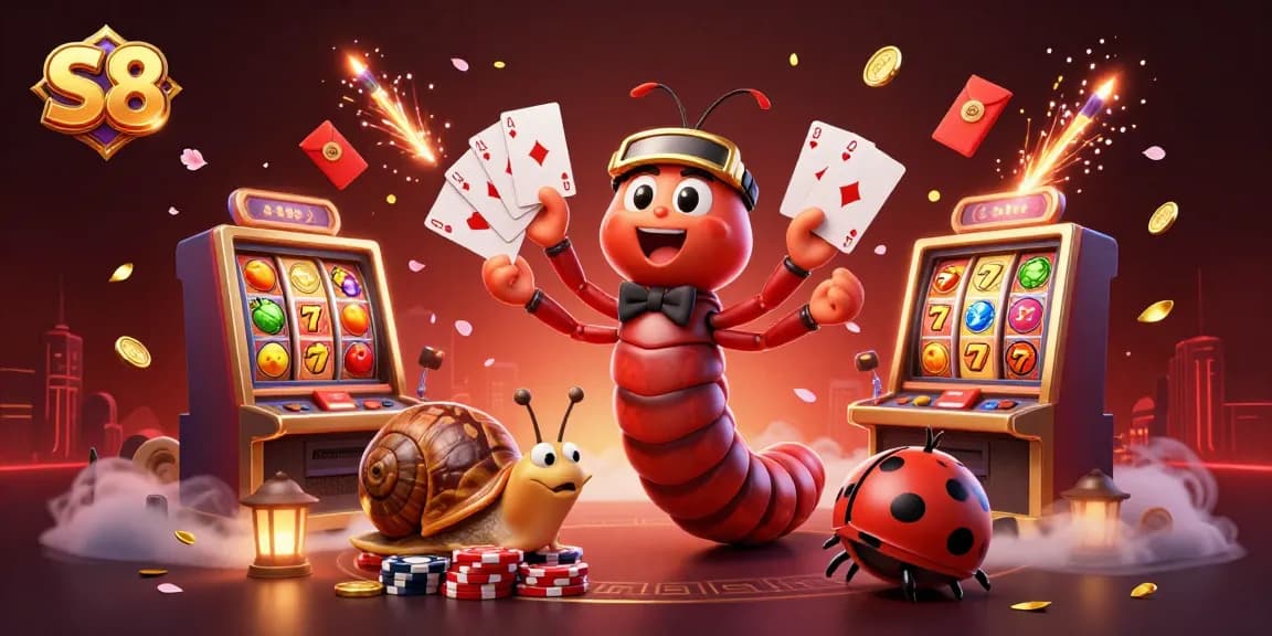Spin the reels and win big at S8 casino with dynamic characters and vibrant gameplay.