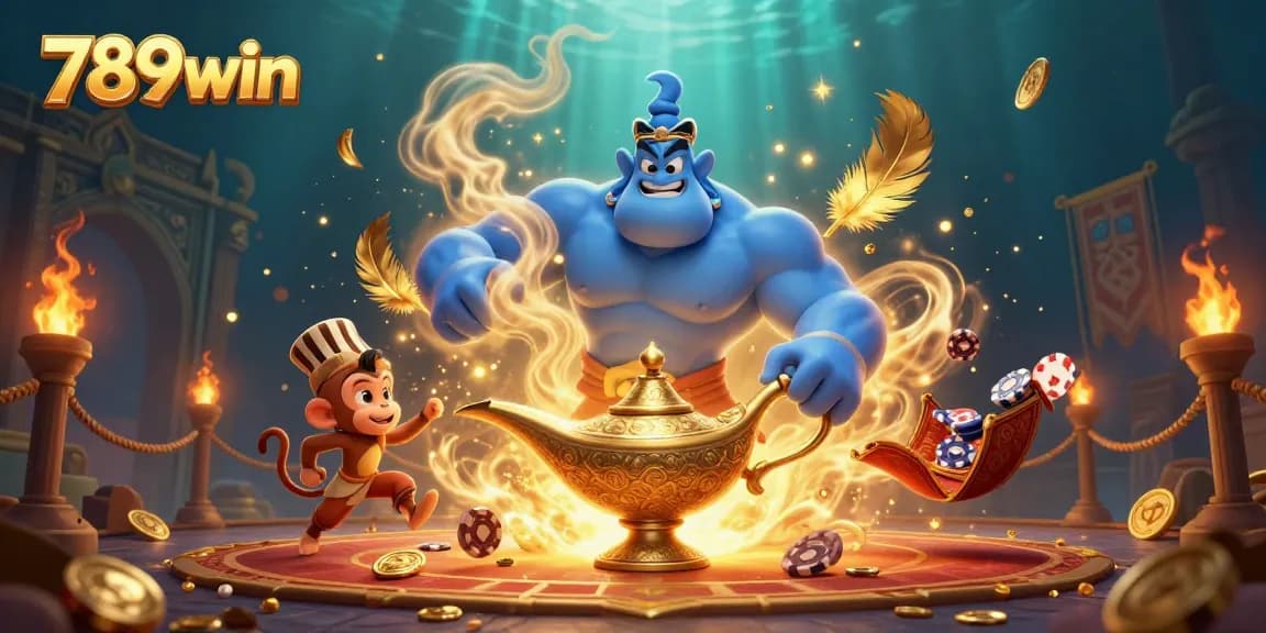 Experience thrilling gameplay with 789win's magical casino atmosphere, showcasing vibrant characters and dynamic elements.
