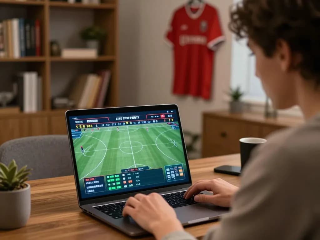 Engaging in strategic betting through the Bong88 platform while analyzing live sports statistics.