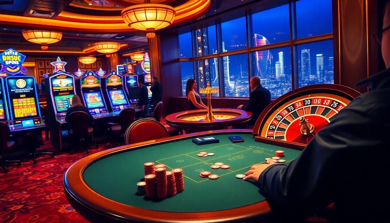 Engage in thrilling games at https://789f.site/ with vibrant casino tables and slot machines.