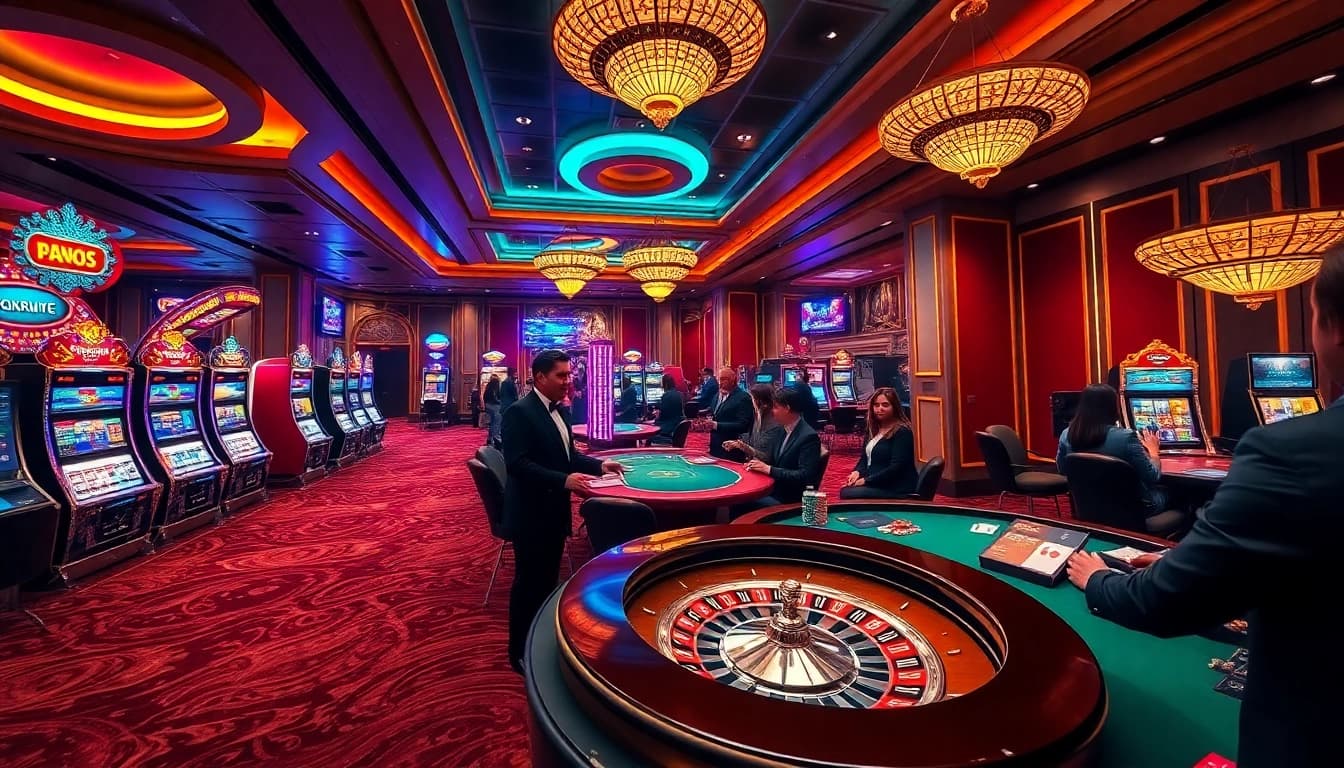 Experience the excitement of online gambling with https://888neww8.com/ in a vibrant casino scene.