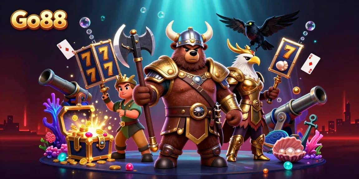 Engage with Go88's exciting slot experience featuring stunning 3D characters and dynamic gaming elements.