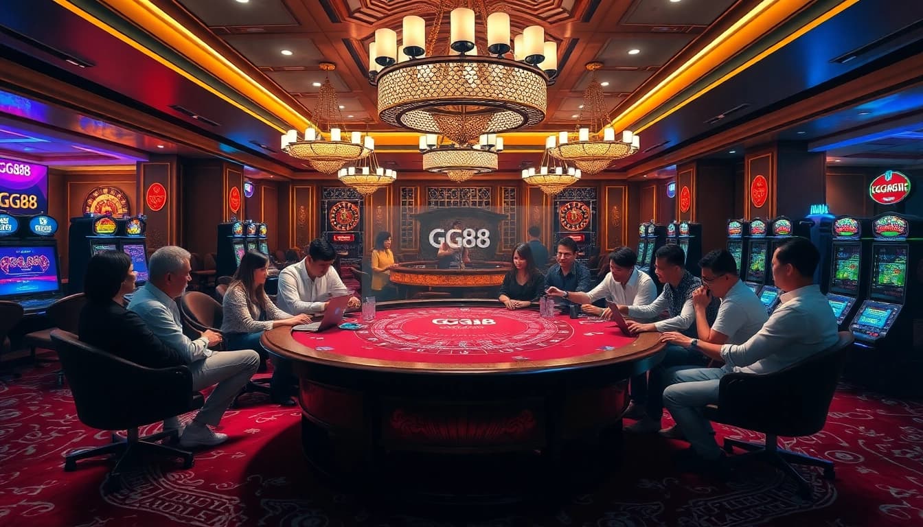 Experience the excitement of gambling at GG88 with vibrant casino games and winning moments.