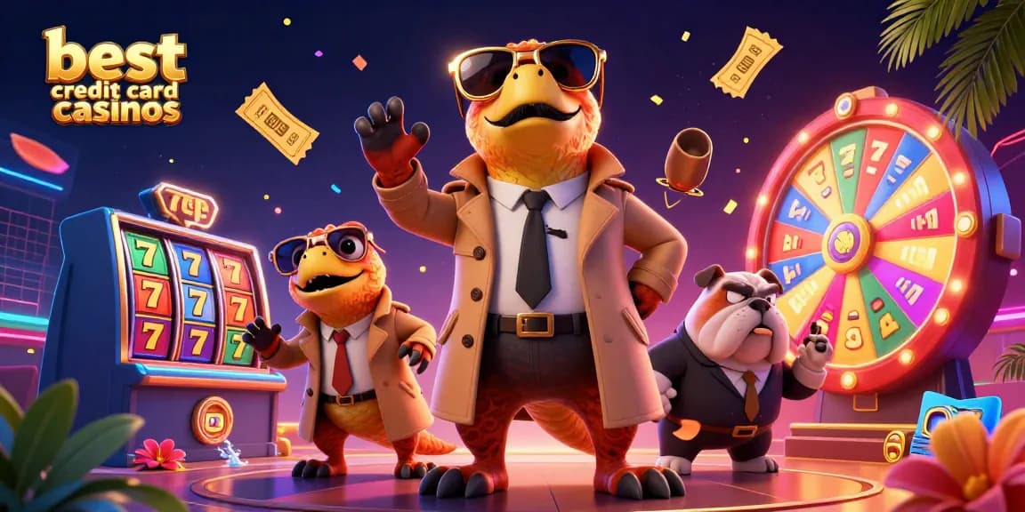 Experience excitement at the best credit card casinos with dynamic gaming elements and playful characters.