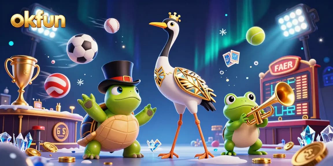 Engage with exciting gameplay at okfun's diverse casino offerings, including vibrant sports elements and captivating characters.