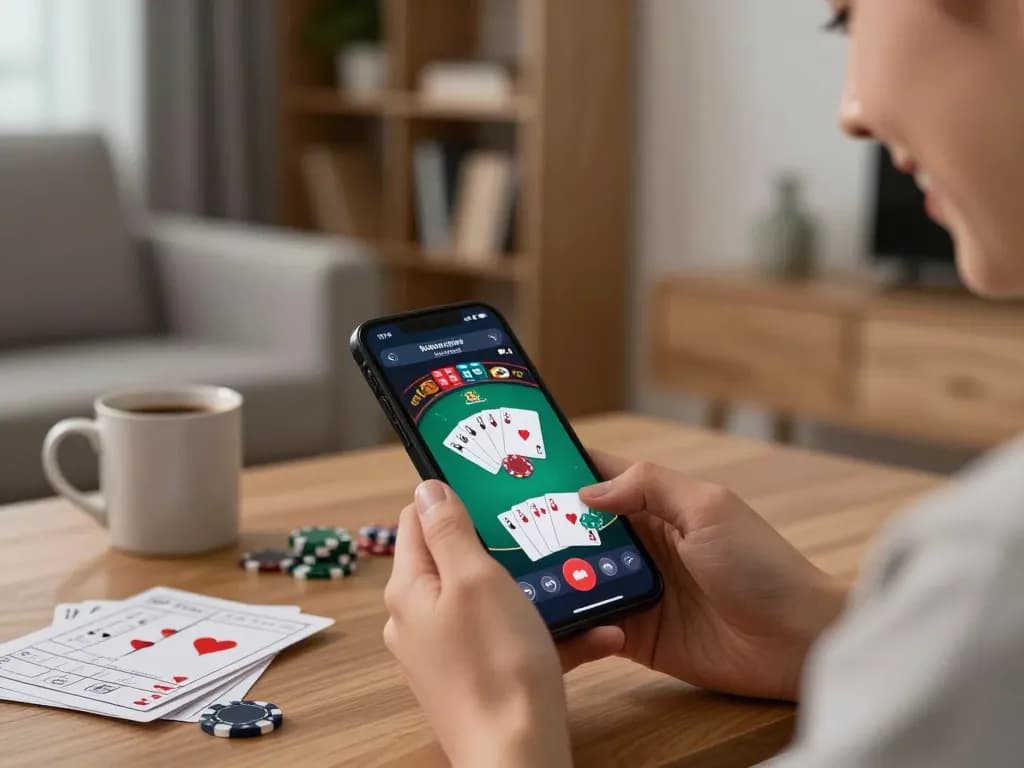 Experience thrilling gameplay with VS555 Bangladesh on mobile while enjoying a cozy home setup.