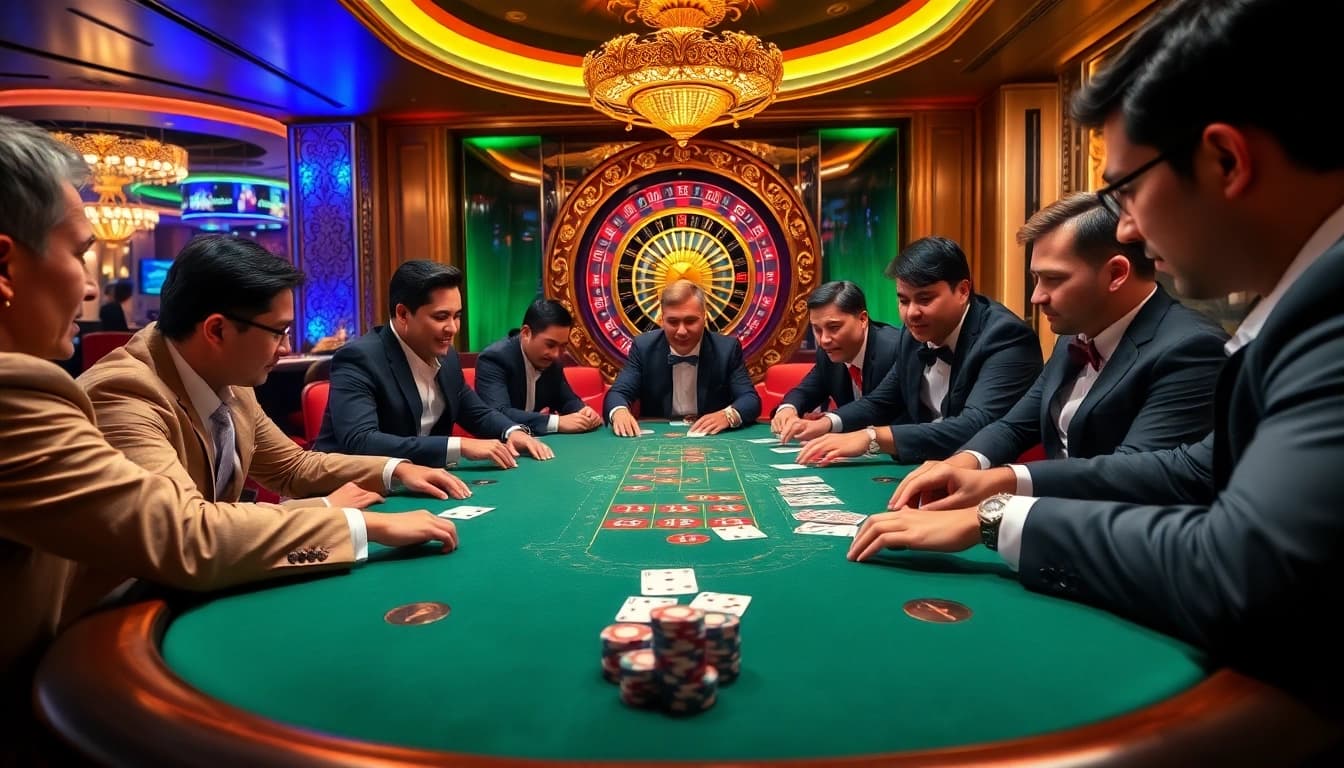 Experience the excitement of strategic poker at 88vv's luxury casino.