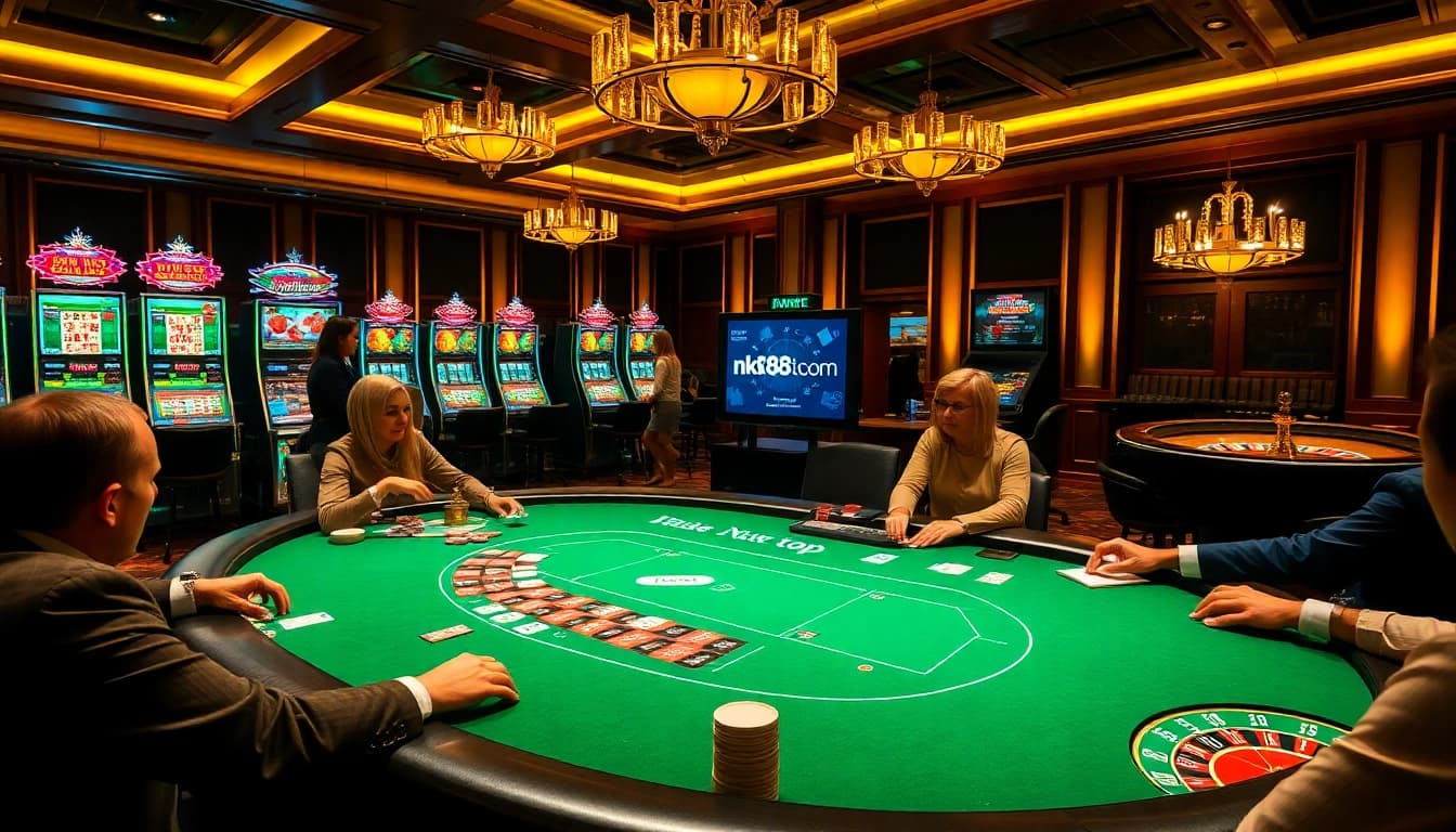 Experience the thrill of gambling at https://nk88top.com/ with a vibrant casino poker scene.