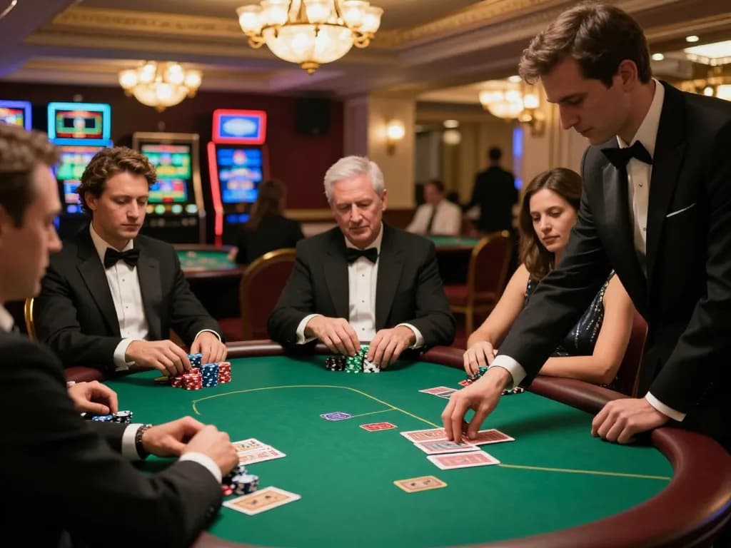 Play intense poker at https://tip88.locker/ with professional players in upscale casino setting