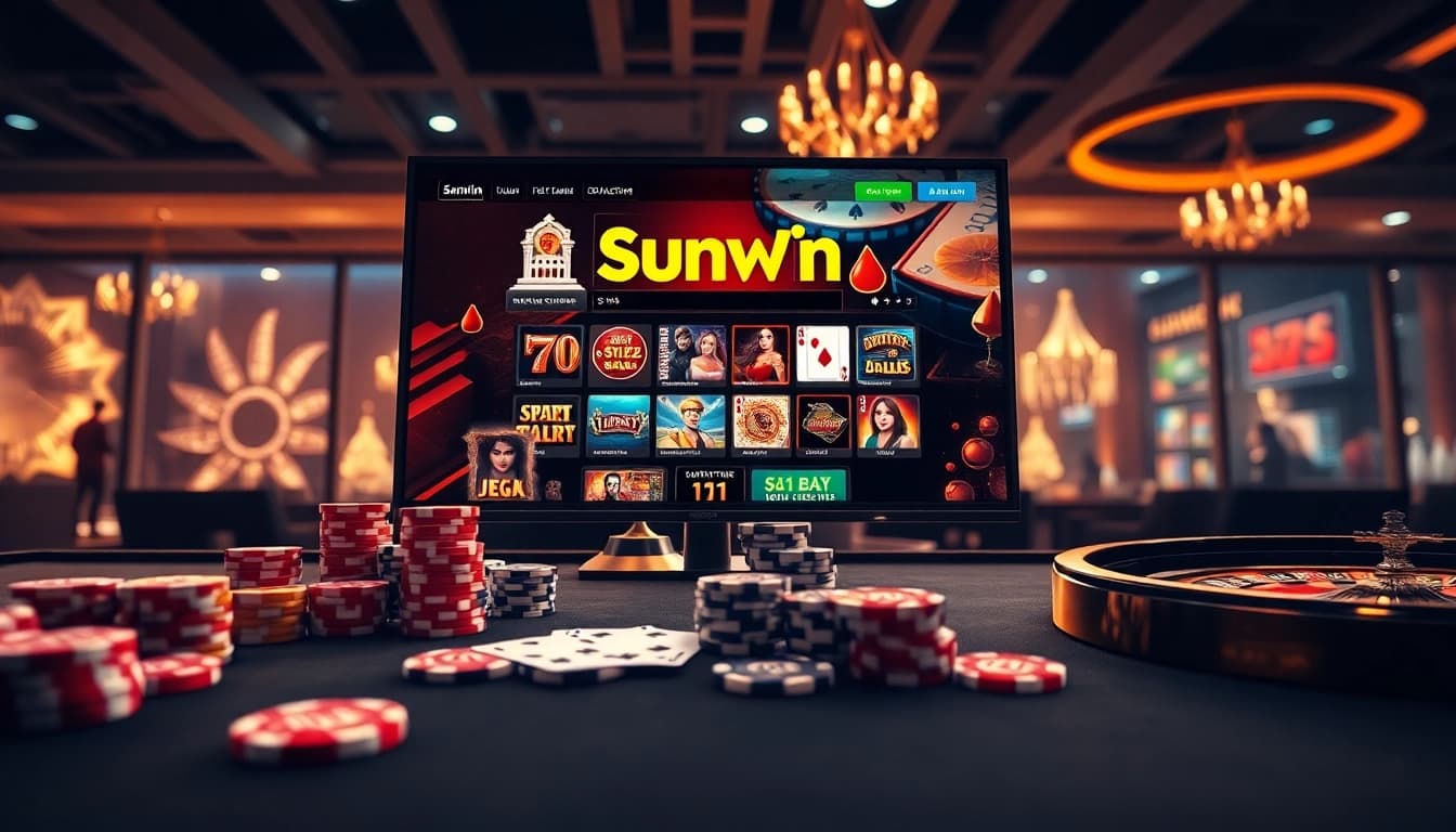 Engage with Sunwin's luxurious online casino experience featuring vibrant games and elegant design.