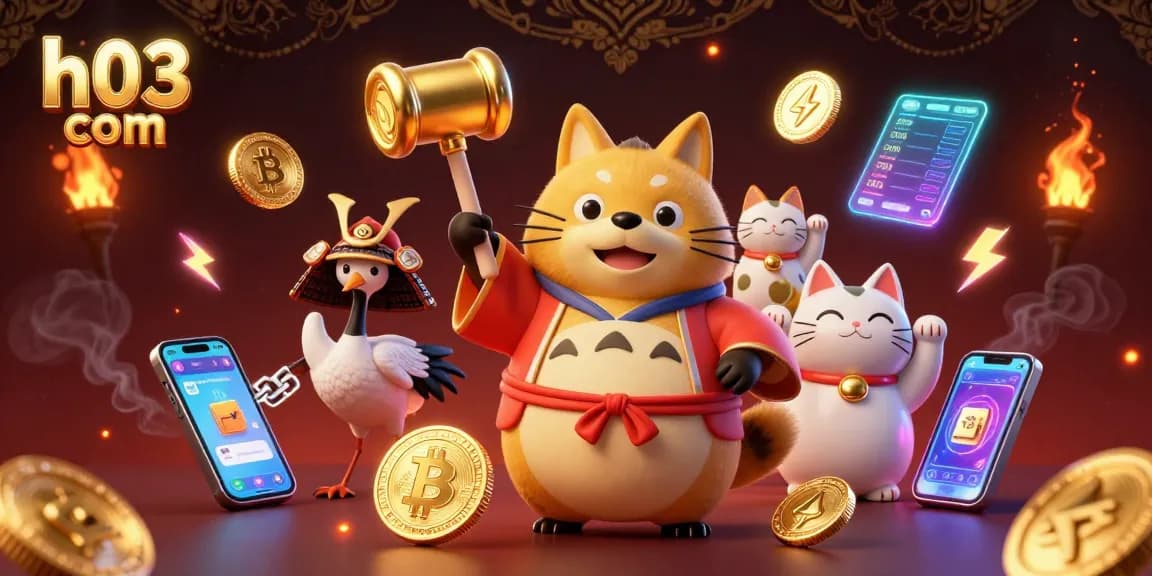Taruhkan pada permainan menarik H03 com dengan ilustrasi kami yang bertema tanuki dan samurai yang hidup!