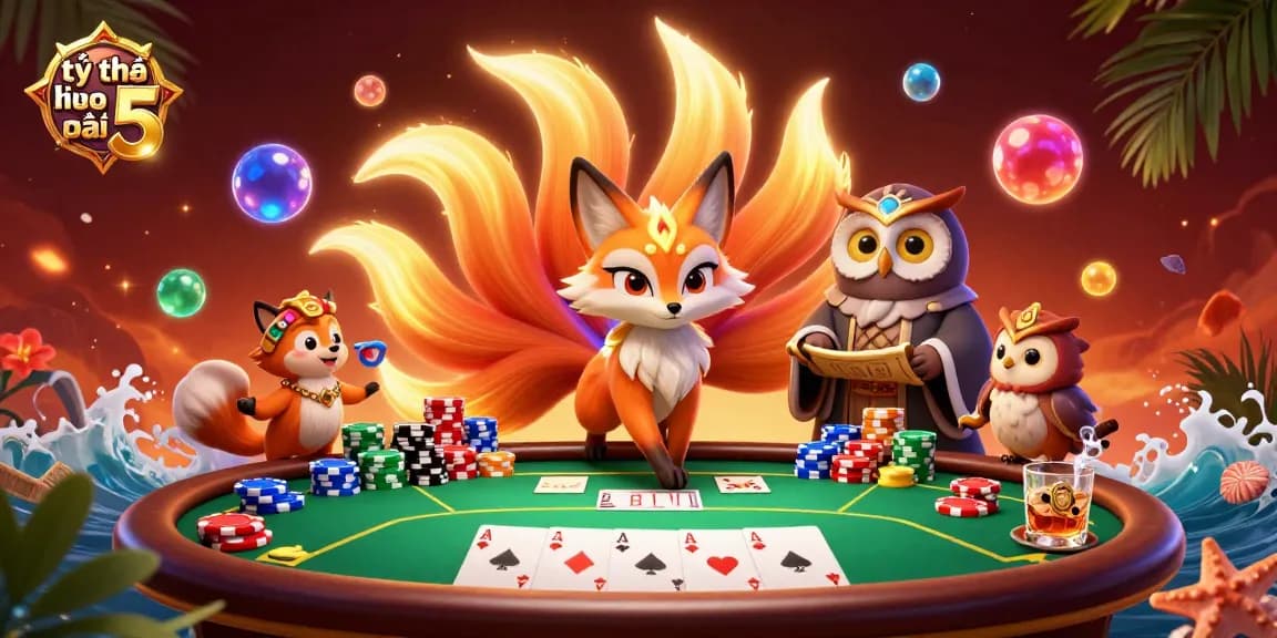 Experience the thrilling action of tỷ lệ kèo nhà cái 5 with vibrant characters and dynamic betting elements.