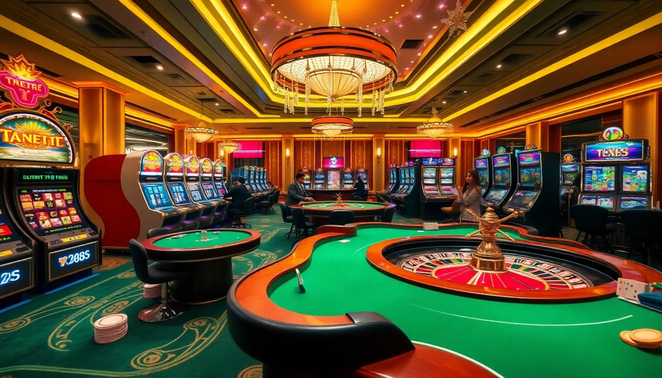 Experience premium gambling excitement at TX88.network, showcasing vibrant casino tables and thrilling games.