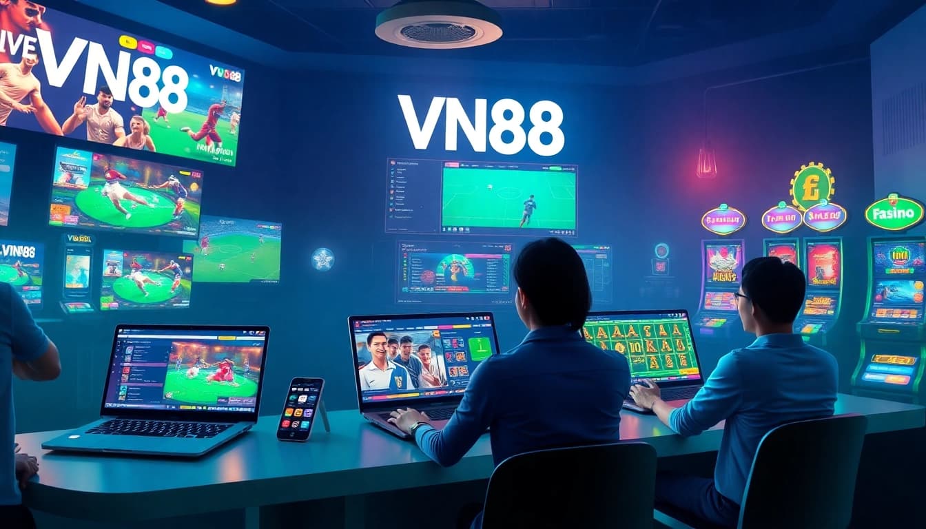VN88 online betting environment showcasing live sports and casino gaming experiences.