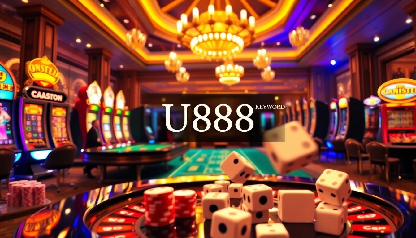 Experience the excitement of U888 with engaging casino action featuring roulette, poker, and vibrant slot machines.