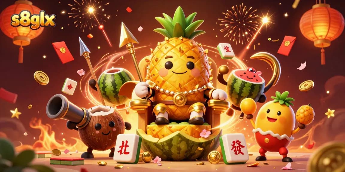 Experience excitement at s8glx casino with festive characters and vibrant game elements.