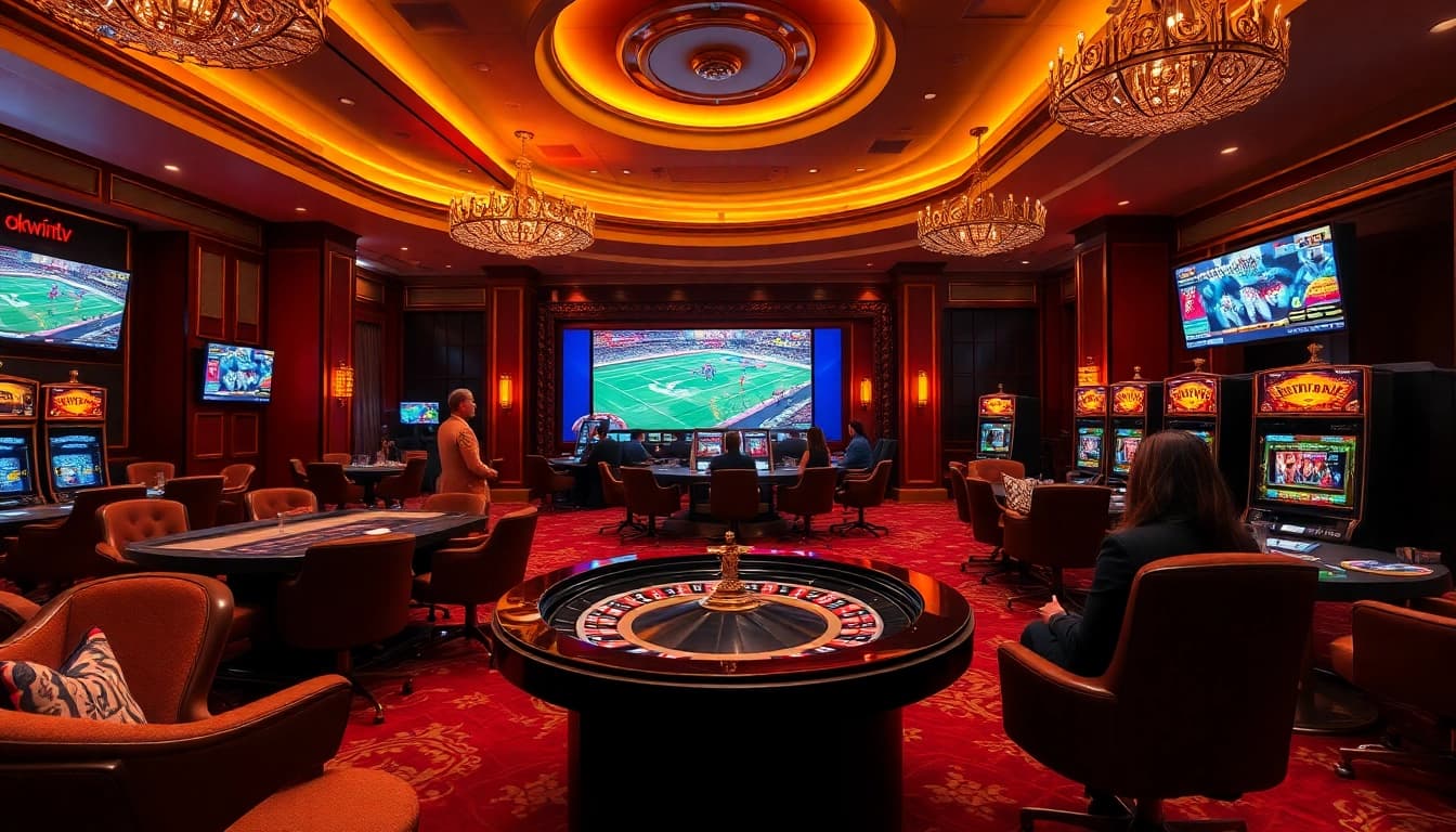 Okwintv invites players to experience high-stakes excitement in a vibrant online casino setting.