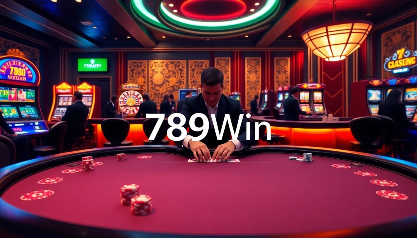 Experience the thrill of 789Win at a luxurious casino table with engaging games and vibrant energy.