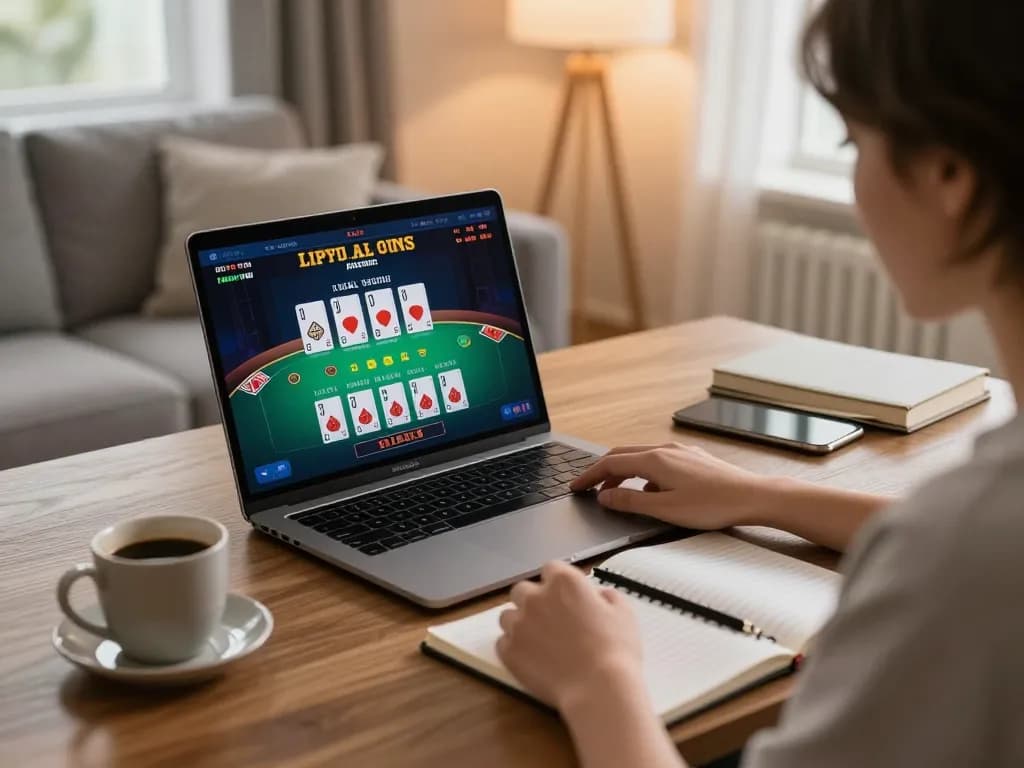 Engaging in a live dealer blackjack game on fly88 while enjoying home comforts
