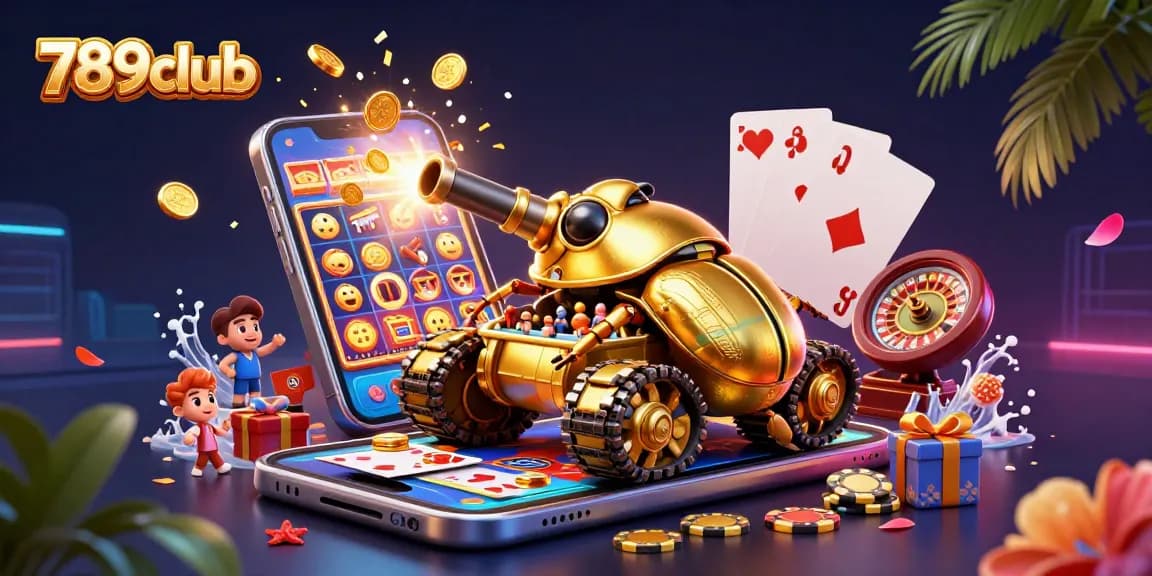 Experience thrilling gameplay at 789club with a vibrant 3D casino atmosphere.