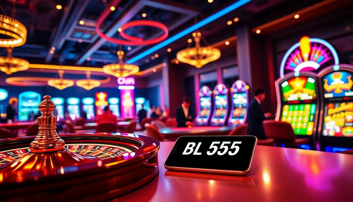 Experience the excitement of online gambling with BL555's vibrant casino atmosphere featuring engaging poker and roulette.