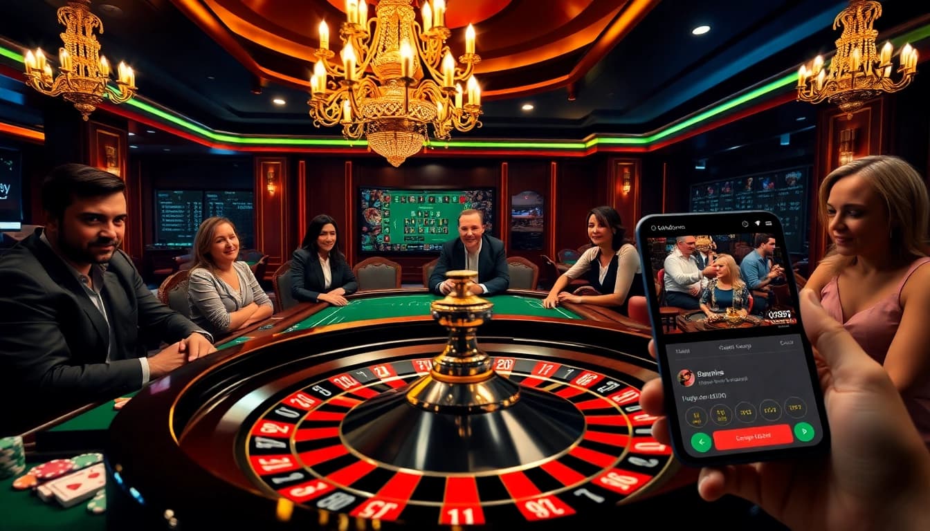 Exhilarating gaming experience at Trang chủ OK8836 with poker and roulette elements.