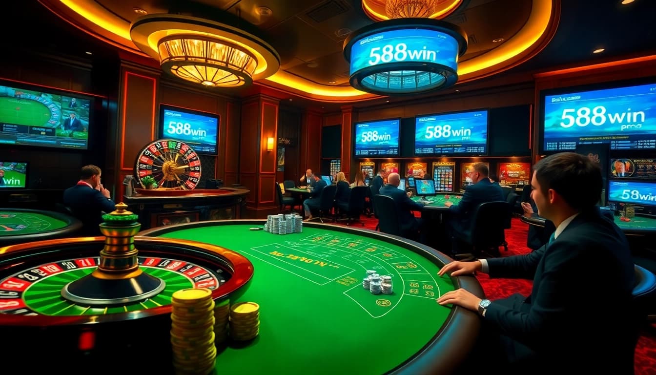 Experience the excitement of 58win pro with players engaging in dynamic casino games.