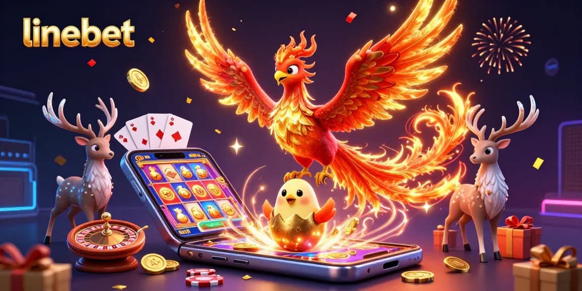 Experience excitement at linebet with this dynamic 3D illustration showcasing thrilling gaming elements