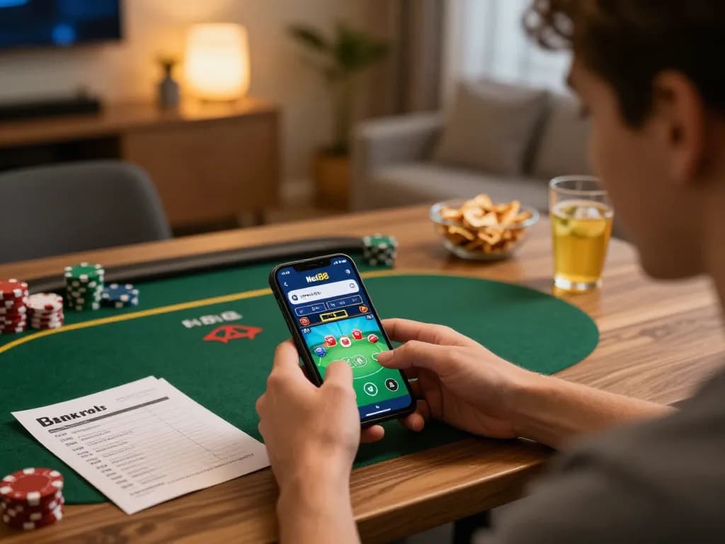 Net88 app gameplay displayed on a smartphone, showcasing engaging online gambling experience.
