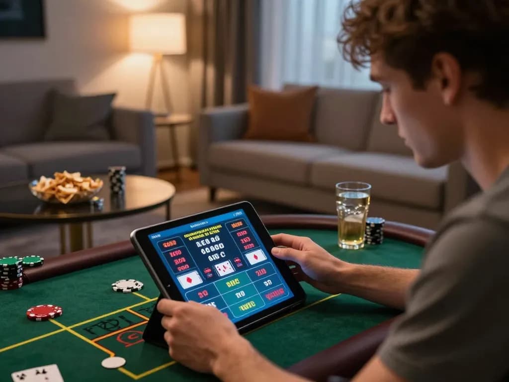 Engaging online gaming session at lv88nyc, with a player focused on live dealer action.