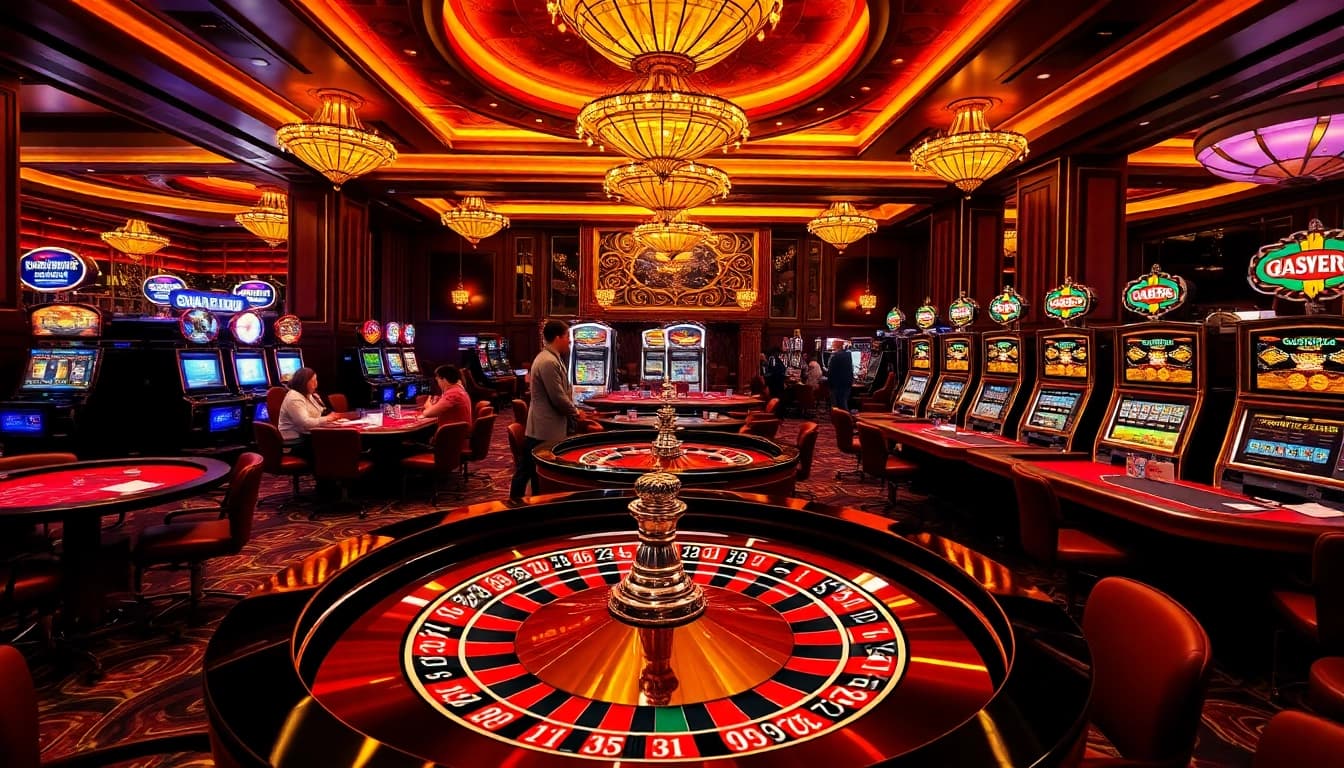 Experience the thrill of CASINO 123GA with exciting roulette and vibrant gaming tables.