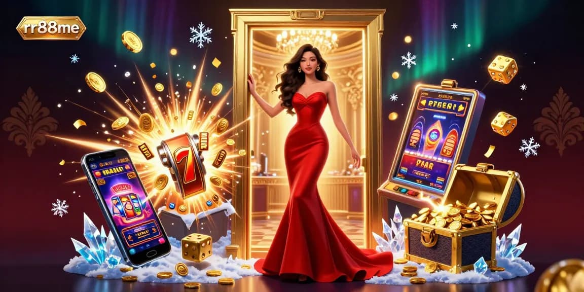Experience the excitement of rr88me with a stunning slot machine jackpot and vibrant casino atmosphere.