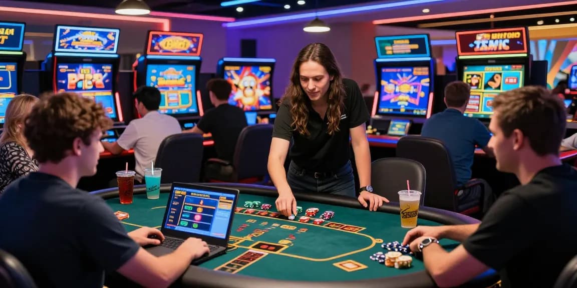Exciting online gaming at HELLO88 with diverse players engaged in lively virtual casino games.