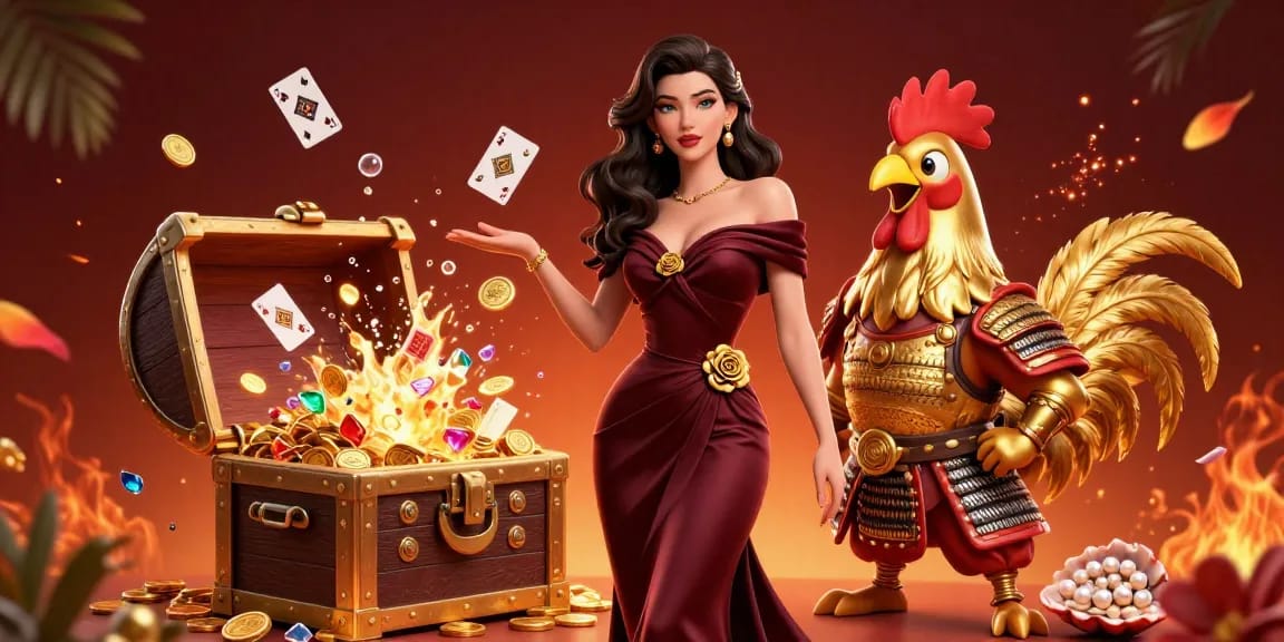 Experience thrilling wins at sunwin with vibrant casino action and glamorous characters in 3D.