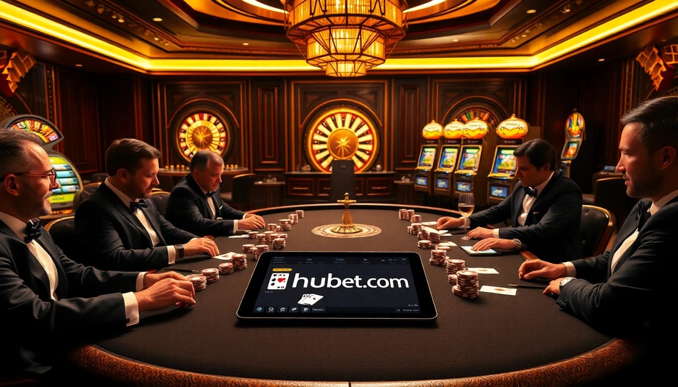 Experience high-stakes gaming excitement at hubet.com with thrilling poker action and vibrant slot machines.