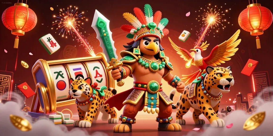 Watch sky88x come alive in an exciting casino scene featuring warriors and dynamic gaming elements.
