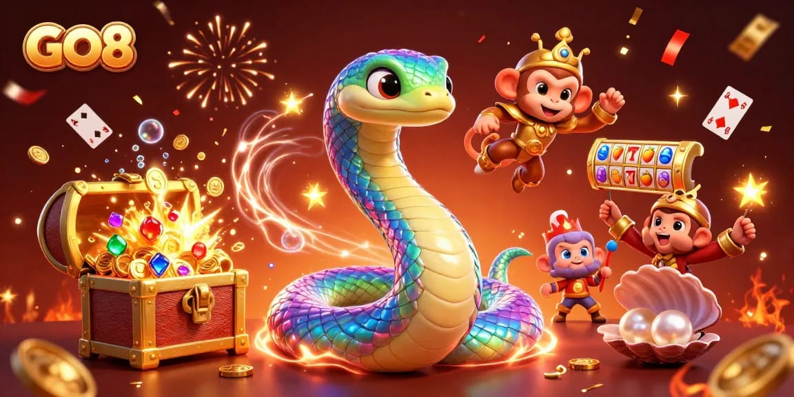 Experience the thrill of winning in GO8 casinos with vibrant 3D characters and exciting game elements!