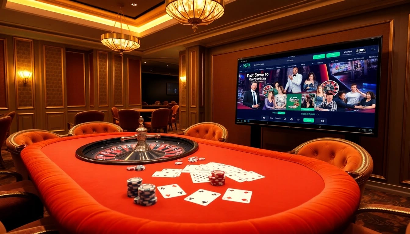 Experience high-stakes gaming action at https://56win.to/ with vibrant casino elements and professional atmosphere.