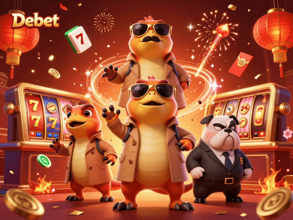 Experience thrilling spins at Debet with raptors in disguise entertaining the VIP crowd at a casino.
