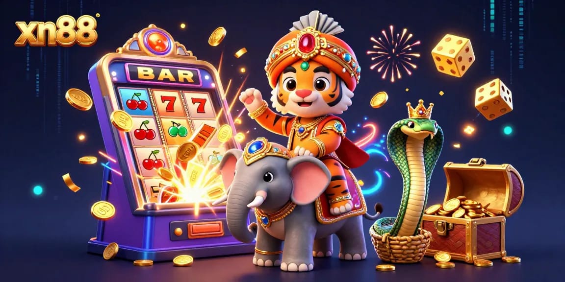 Xn88 invites players to spin the jackpot with vibrant slot games and rewarding treasures.