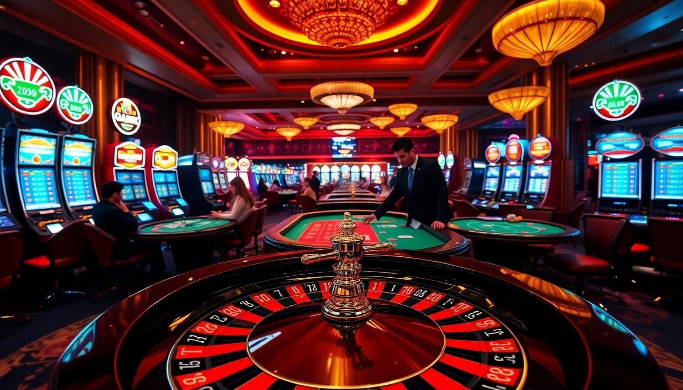 Experience thrilling bets at https://tr88.autos/ with an inviting casino scene featuring roulette and poker action.
