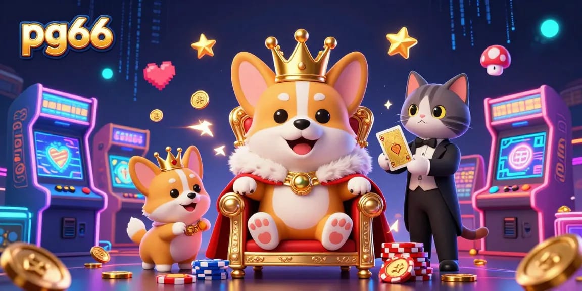 Experience top-tier gaming at pg66 with charming 3D characters amidst vibrant casino action.